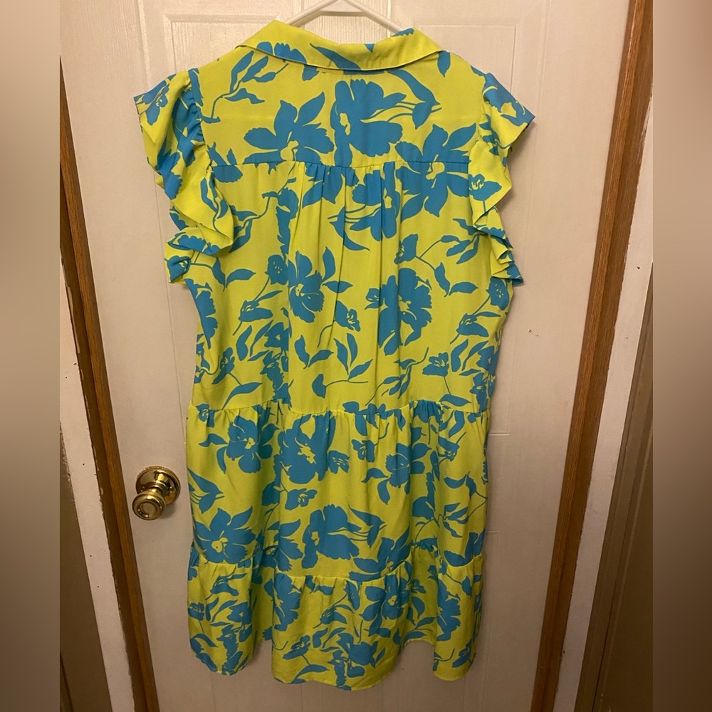 Umgee In the Lime Tiered Dress - Picture 3 of 5
